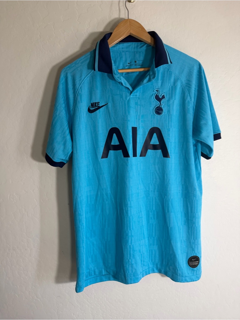 Nike Tottenham Hotspur 2019/20 Third Kit Soccer Jersey Light Blue Large